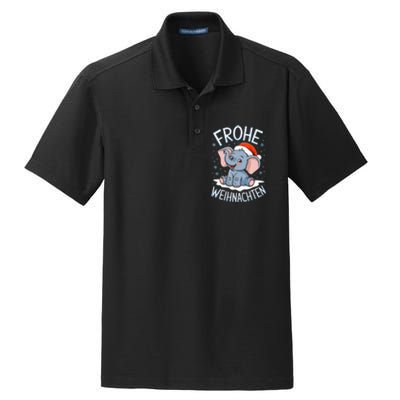 Merry Christmas Elephant Frohe Weihnachten Tank Top Dry Zone Grid Polo