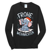 Merry Christmas Elephant Frohe Weihnachten Tank Top Tall Long Sleeve T-Shirt