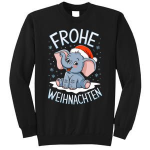 Merry Christmas Elephant Frohe Weihnachten Tank Top Tall Sweatshirt