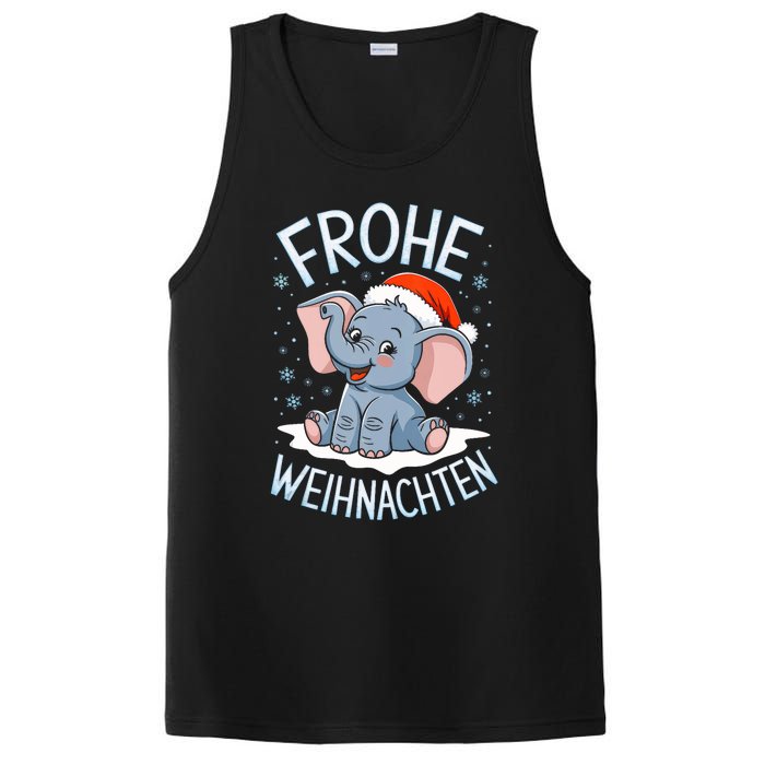 Merry Christmas Elephant Frohe Weihnachten Tank Top PosiCharge Competitor Tank