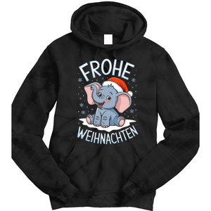 Merry Christmas Elephant Frohe Weihnachten Tank Top Tie Dye Hoodie