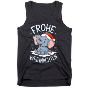 Merry Christmas Elephant Frohe Weihnachten Tank Top Tank Top