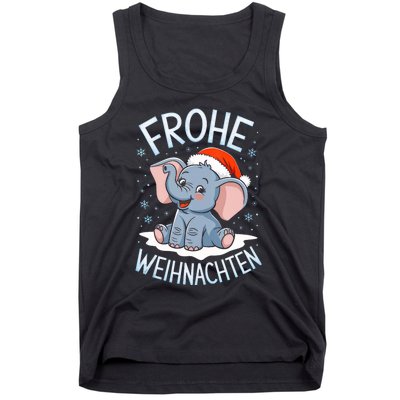 Merry Christmas Elephant Frohe Weihnachten Tank Top Tank Top