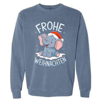 Merry Christmas Elephant Frohe Weihnachten Tank Top Garment-Dyed Sweatshirt