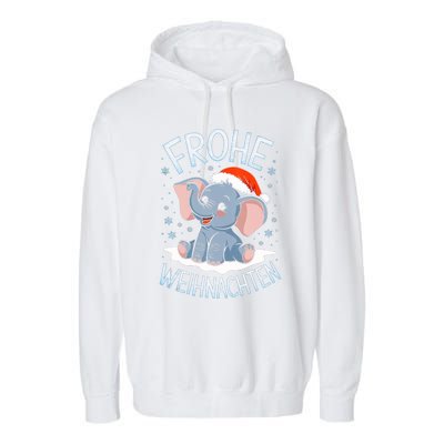 Merry Christmas Elephant Frohe Weihnachten Tank Top Garment-Dyed Fleece Hoodie