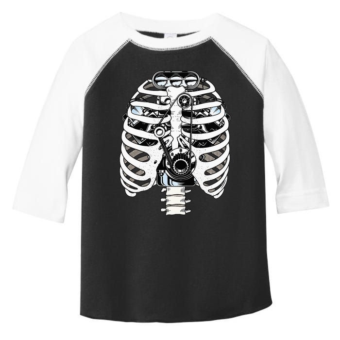 Mechanic Car Engineer Skeleton Mechanics Toddler Fine Jersey T-Shirt