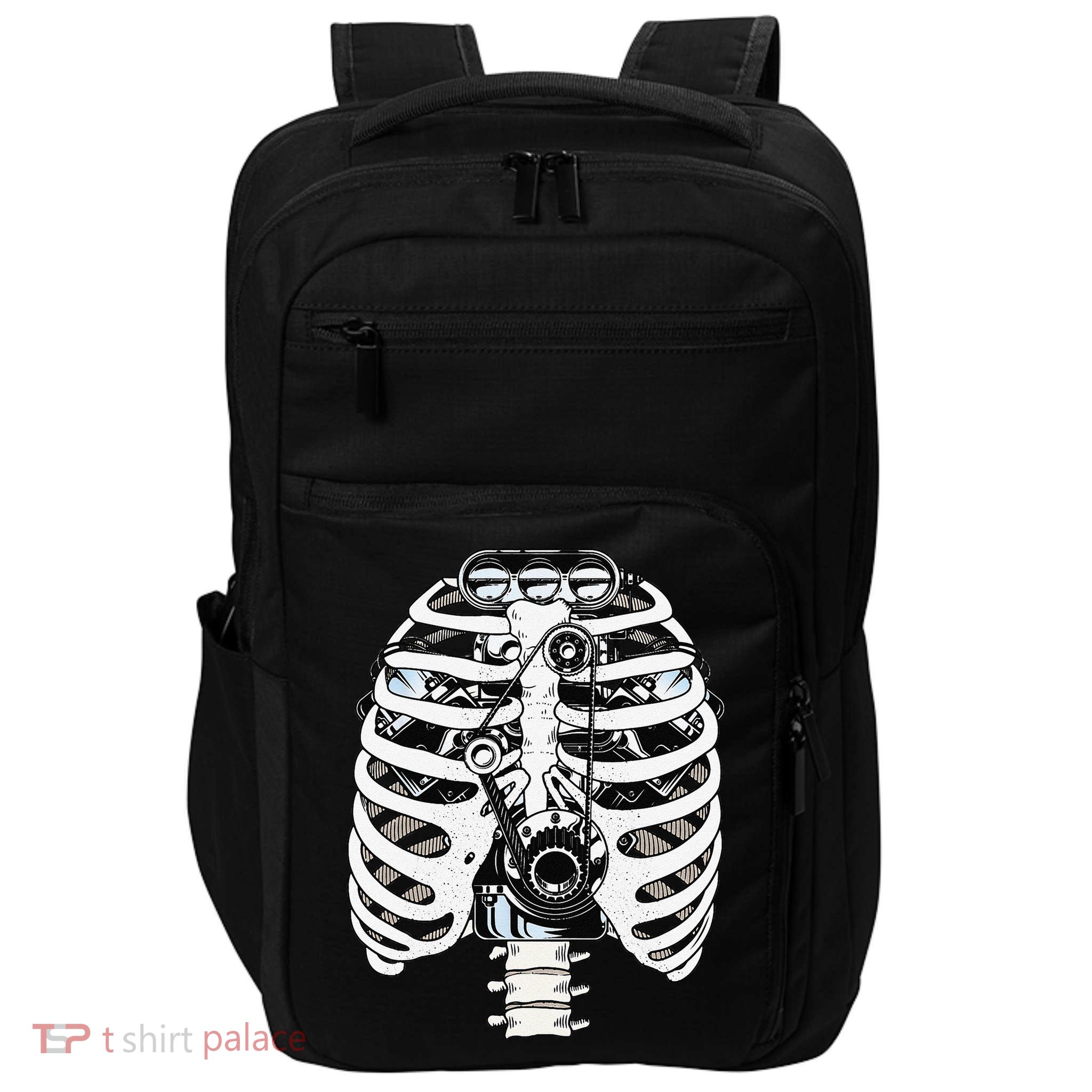 Mechanic Car Engineer Skeleton Mechanics Impact Tech Backpack