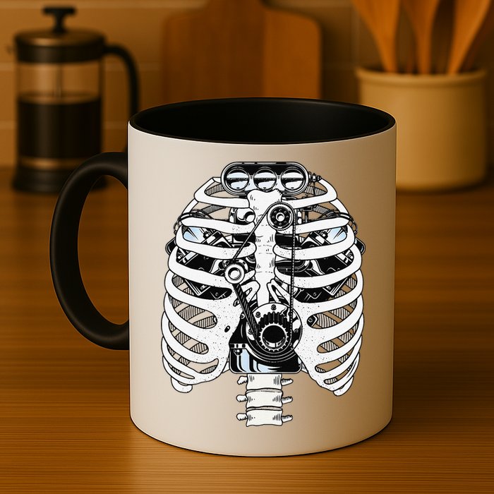 Mechanic Car Engineer Skeleton Mechanics Mug