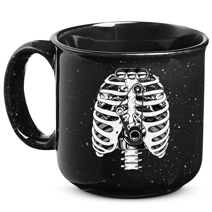 Mechanic Car Engineer Skeleton Mechanics 15oz Campfire Ceramic Mug