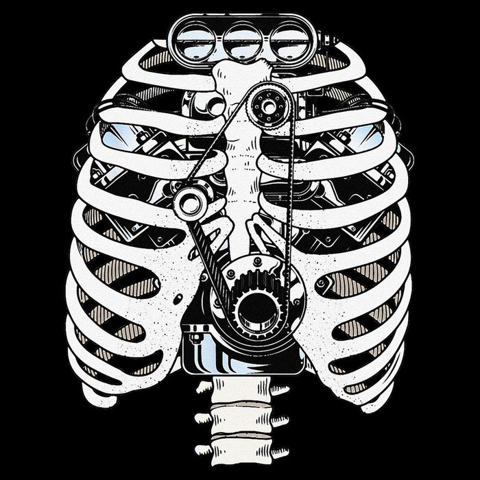 Mechanic Car Engineer Skeleton Mechanics Crop Top