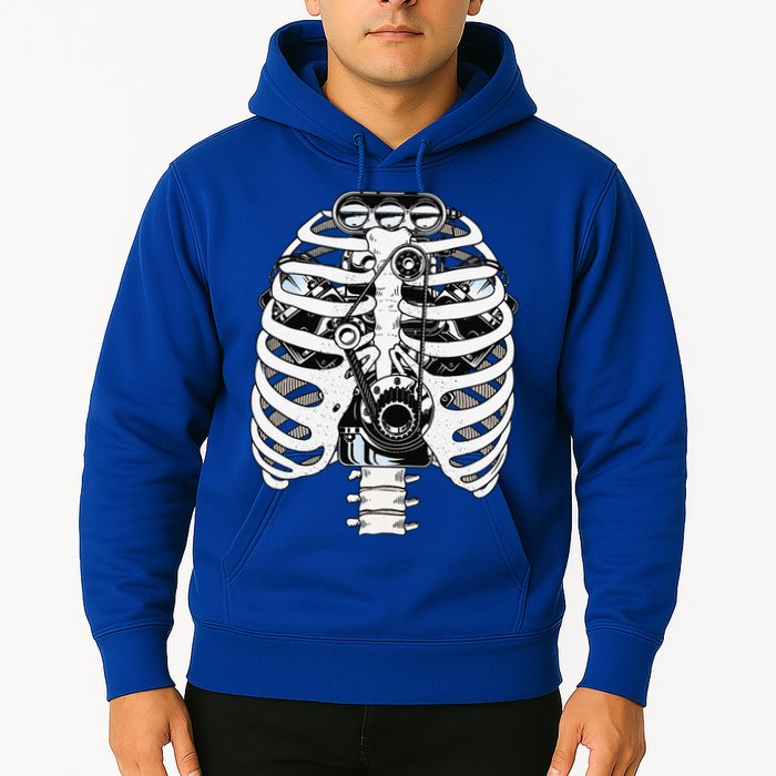 Mechanic Car Engineer Skeleton Mechanics Hoodie