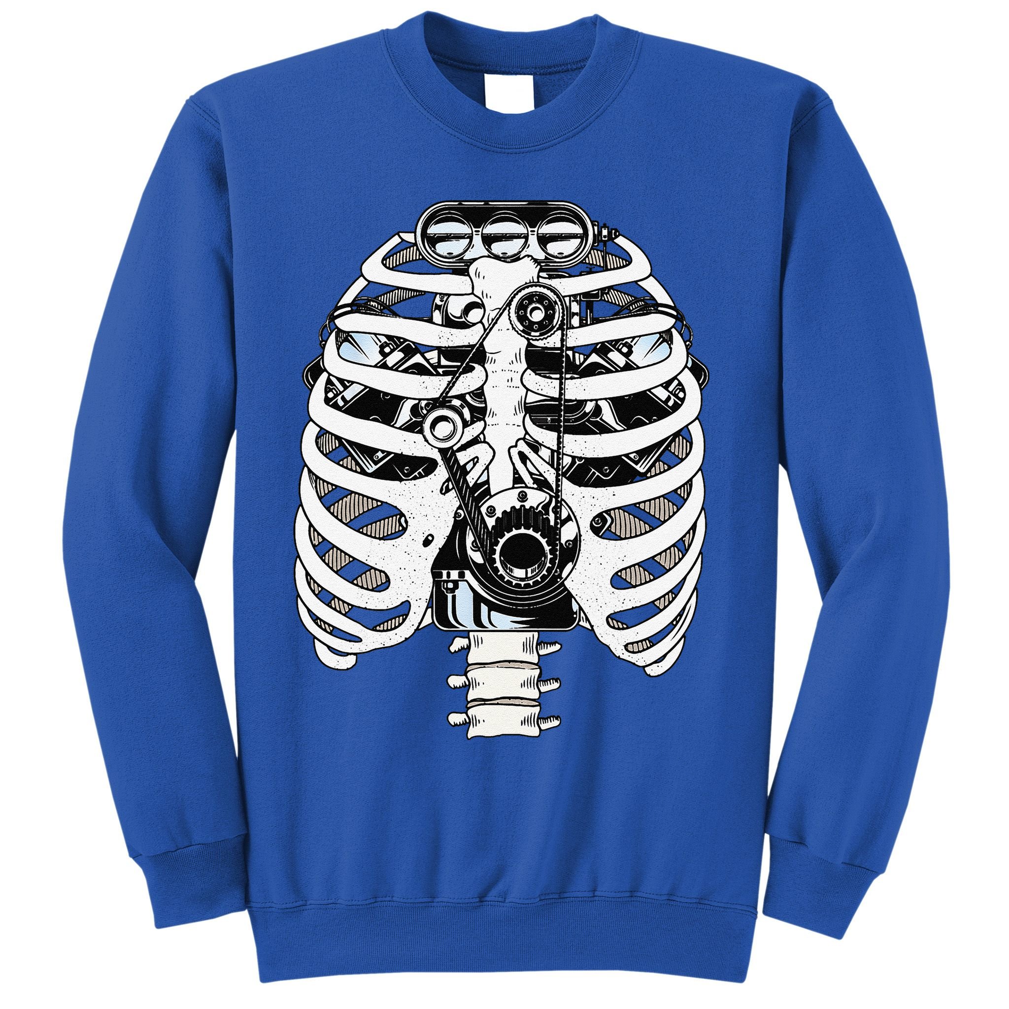 Mechanic Car Engineer Skeleton Mechanics Sweatshirt