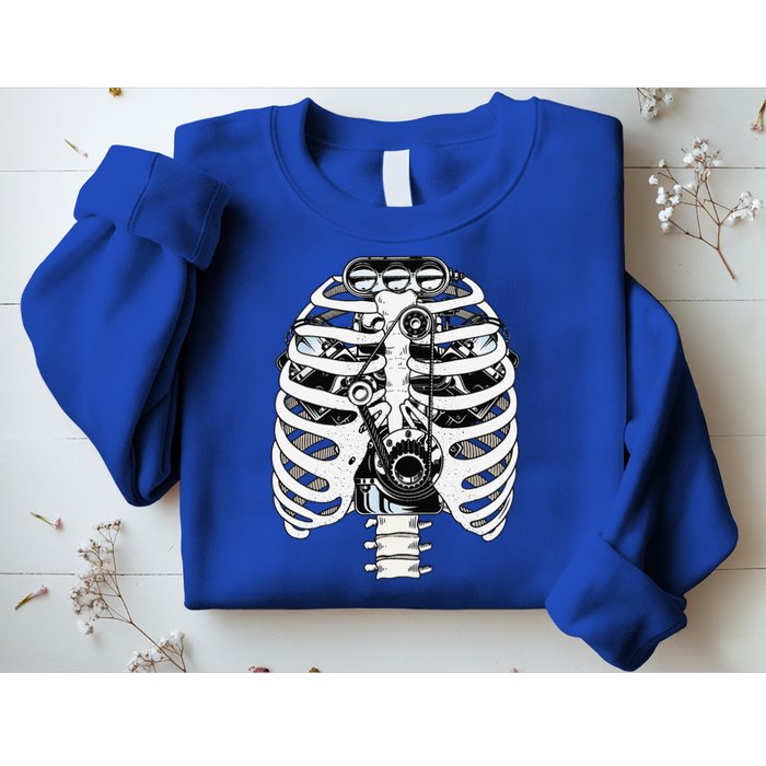 Mechanic Car Engineer Skeleton Mechanics Sweatshirt
