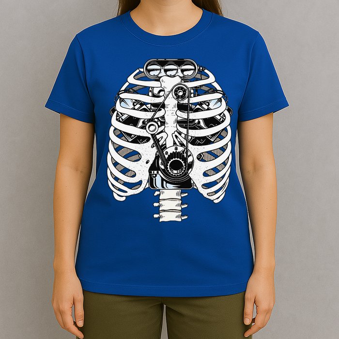 Mechanic Car Engineer Skeleton Mechanics T-Shirt