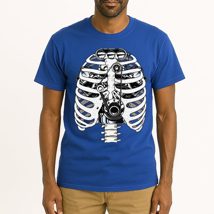 Mechanic Car Engineer Skeleton Mechanics Tall T-Shirt