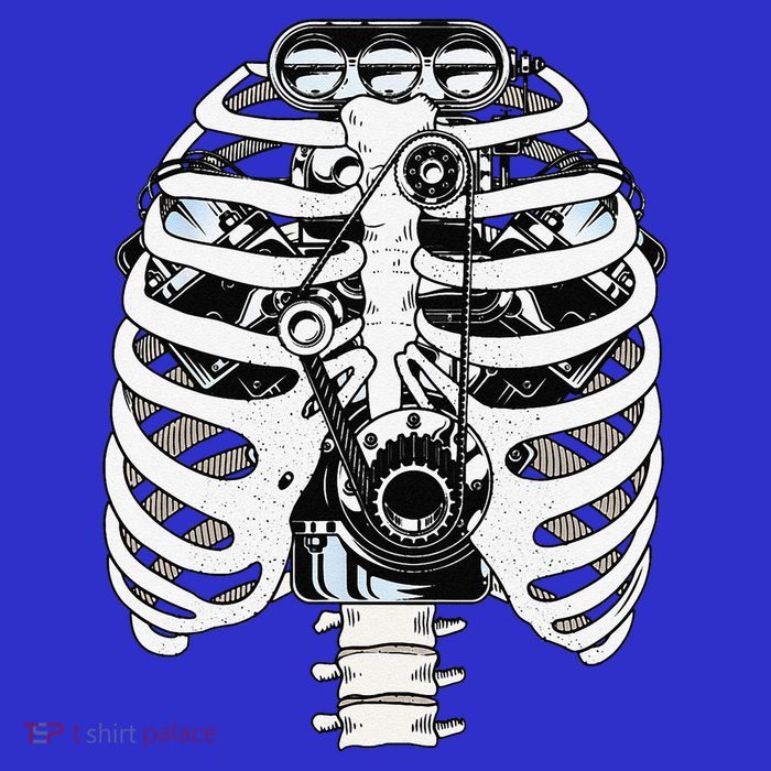 Mechanic Car Engineer Skeleton Mechanics Tall T-Shirt