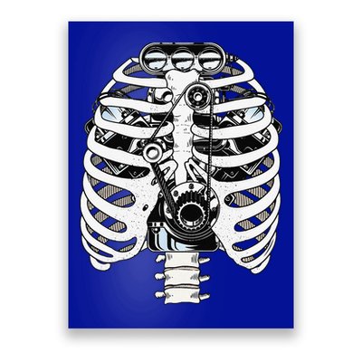 Mechanic Car Engineer Skeleton Mechanics Poster