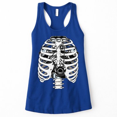 Mechanic Car Engineer Skeleton Mechanics Womens Tank Top