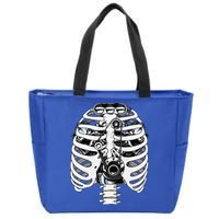 Mechanic Car Engineer Skeleton Mechanics Zip Tote Bag