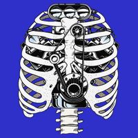 Mechanic Car Engineer Skeleton Mechanics Zip Tote Bag