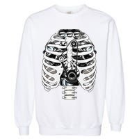 Mechanic Car Engineer Skeleton Mechanics Garment-Dyed Sweatshirt
