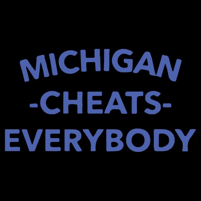 Michigan Cheats Everybody Drawstring Bag