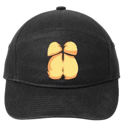 Monkey Costume Easy Lazy Halloween 7-Panel Snapback Hat