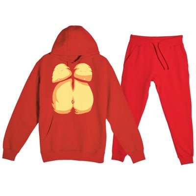 Monkey Costume Easy Lazy Halloween Premium Hooded Sweatsuit Set