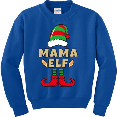 Mother Christmas Elf Gift For Mom Xmas Mama SantaS Elf Great Gift Kids Sweatshirt