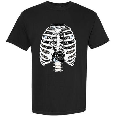 Mechanic Car Engineer Skeleton Mechanics Garment-Dyed Heavyweight T-Shirt