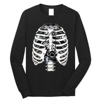 Mechanic Car Engineer Skeleton Mechanics Long Sleeve Shirt