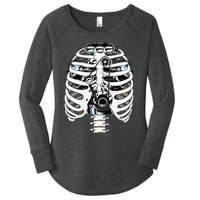 Mechanic Car Engineer Skeleton Mechanics Women's Perfect Tri Tunic Long Sleeve Shirt