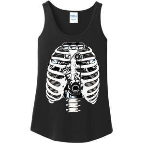 Mechanic Car Engineer Skeleton Mechanics Ladies Essential Tank