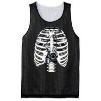 Mechanic Car Engineer Skeleton Mechanics Mesh Reversible Basketball Jersey Tank