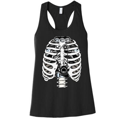 Mechanic Car Engineer Skeleton Mechanics Women's Racerback Tank