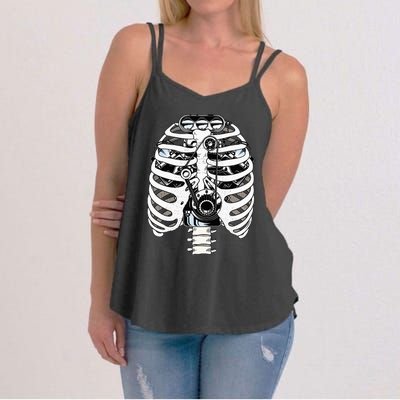 Mechanic Car Engineer Skeleton Mechanics Women's Strappy Tank