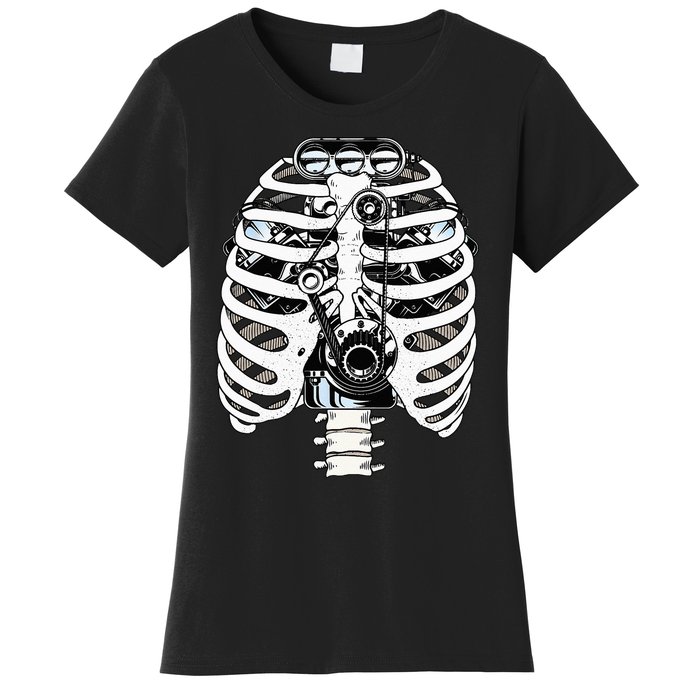 Mechanic Car Engineer Skeleton Mechanics Women's T-Shirt