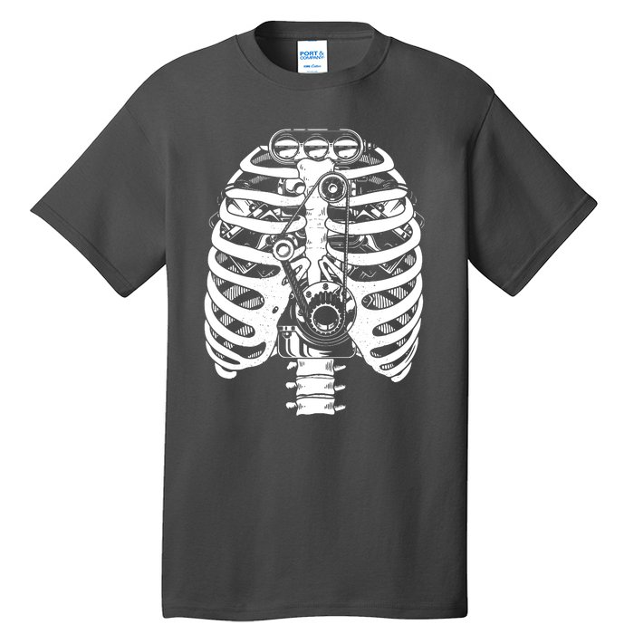 Mechanic Car Engineer Skeleton Mechanics Tall T-Shirt