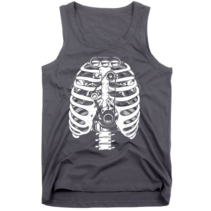 Mechanic Car Engineer Skeleton Mechanics Tank Top