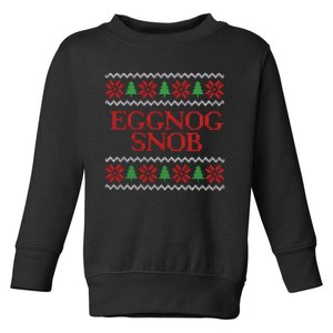 Merry Christmas Eggnog Snob Toddler Sweatshirt