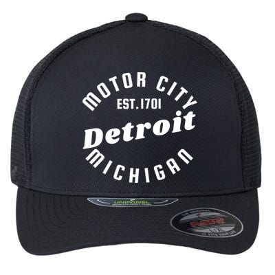 Motor City Est 1701 Detroit Michigan Flexfit Unipanel Trucker Cap