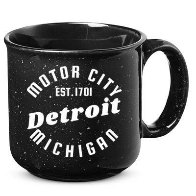 Motor City Est 1701 Detroit Michigan 15oz Campfire Ceramic Mug