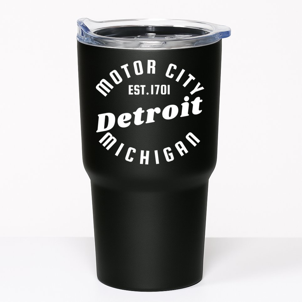 Motor City Est 1701 Detroit Michigan Tumbler