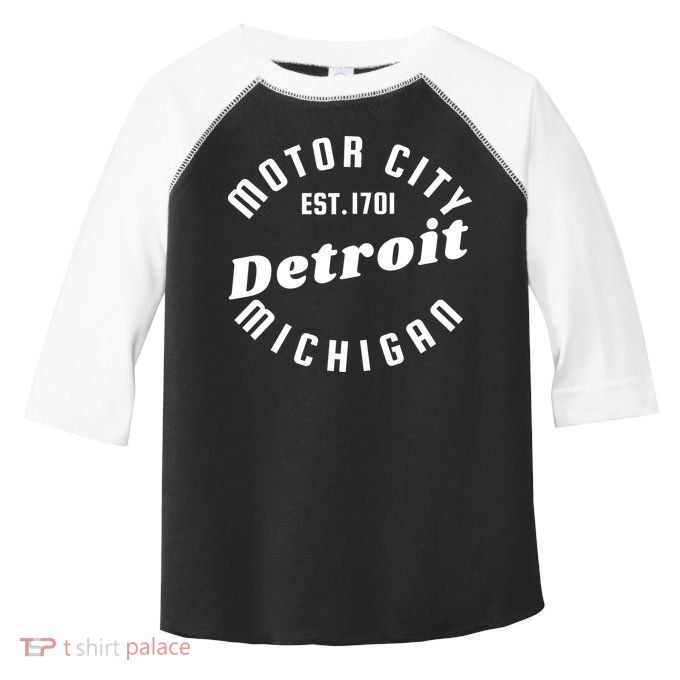 Motor City Est 1701 Detroit Michigan Toddler Fine Jersey T-Shirt