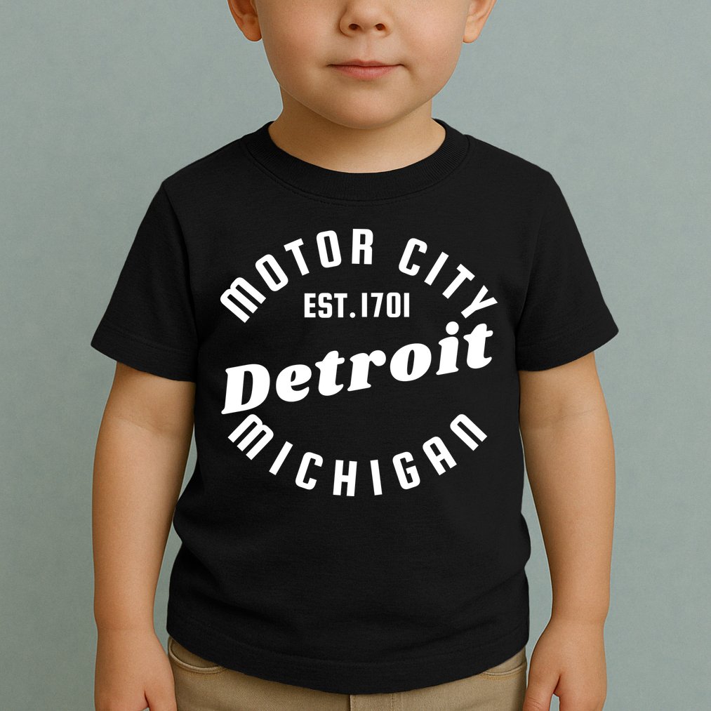 Motor City Est 1701 Detroit Michigan Toddler T-Shirt