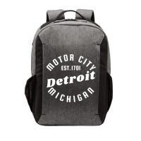 Motor City Est 1701 Detroit Michigan Vector Backpack