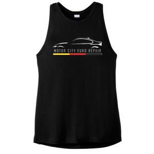 Motor City Euro Repair Ladies PosiCharge Tri-Blend Wicking Tank