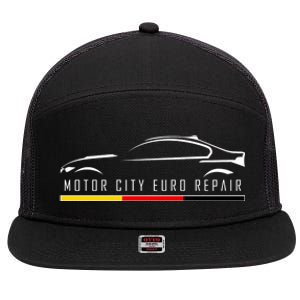 Motor City Euro Repair 7 Panel Mesh Trucker Snapback Hat