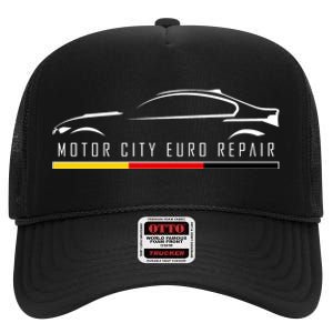 Motor City Euro Repair High Crown Mesh Back Trucker Hat