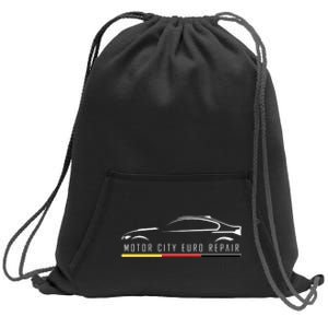 Motor City Euro Repair Sweatshirt Cinch Pack Bag